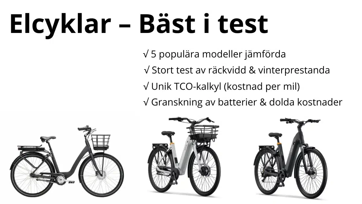 Elcykel-bast-i-test Elcyklar bäst i test – Samlingsbild på testade elcyklar