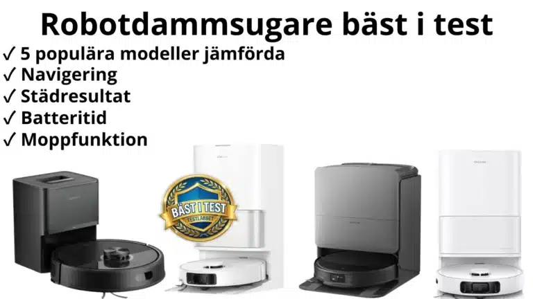 5st robotdammsugare i test